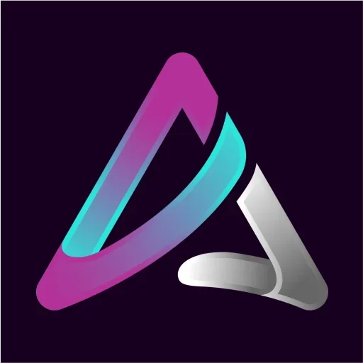 Alpha med Spa Clinic Logo Favicon featuring gradient A symbol in pink and teal for Alpha Med Spa Clinic Brampton