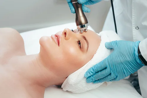 Facial treatment demonstrating Skin Treatable Areas at Alpha Med Spa Clinic Brampton