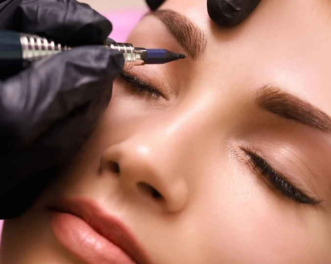 Nano & Ombre Brows Service at Alpha Med Spa Clinic Brampton for precise eyebrow enhancement and definition